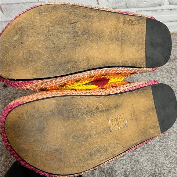 Kurt Geiger Ozark rainbow crochet clog mules - Picture 6 of 10